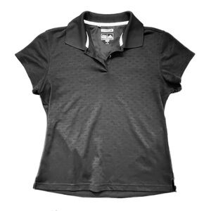 Adidas Gray Fitted Polo Tee - M